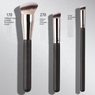 China Hot Selling Smudge Brush Beauty Tools 170 Foundation Makeup Brush 270 370 Concealer Brush Wooden Makeup Brush With Softer Synthetic Hair OEM for sale