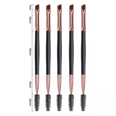 China Smudge Brush 5 PCS Makeup Brush Eyebrow Comb Eyelash Comb Eyelash Cosmetics Cosmetic Master Makeup Double Brushes Professional Eyebrow Beauty Tool for sale