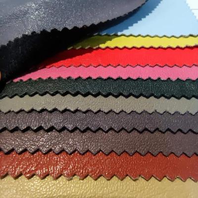 China Waterproof Synthetic Raw Material PVC Fabric 0.5mm Grain Leather For Packaging Fabric Tela Cuero Sintetico for sale