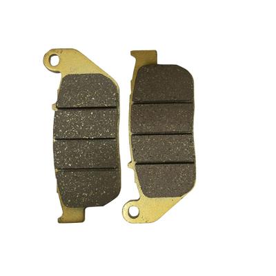 China Wholesale High Performance Brake Pads Low Price Motorcycle Wear Resistant Golden Thermal Performance Brake Pads for sale