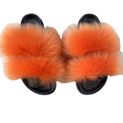 China 2022 Hot Selling Light Weight BIG SIZE Faux Fur Slippers For Women for sale