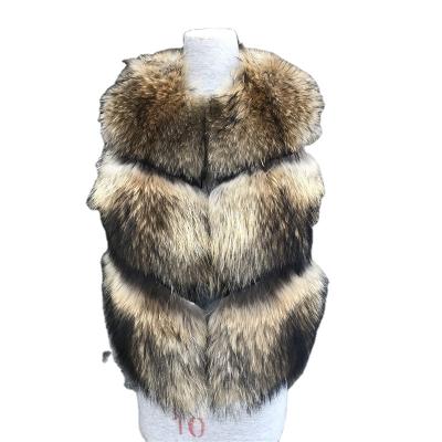 China Winter Real Fox Fur Vest Ladies Coats Women's Sleeveless Real Viable Wholesale Fast Shipping Real Fur Coat Women's Clothing for sale