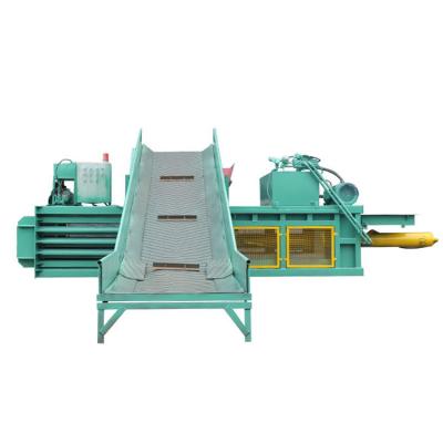 China horizontal automatic paper baler scrap food baler scrap paper baler machine/hydraulic scrap metal baler compactor for sale