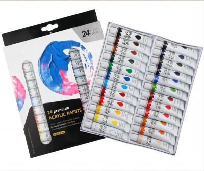 China Non-Toxic Tube 6ML Acrylic Paints Set For Art Painting Acrylic Paint Set For Artist for sale