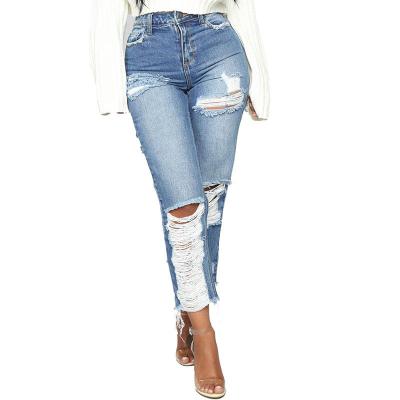 China Bennie Boyfriend Jeans Skinny Pants - Plus Size Jeans Womens Denim Mid Blue Wash for sale