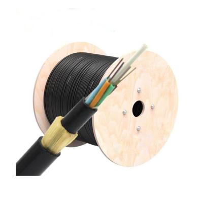 China Self Supporting Aerial Telecommunication ADSS 4 Cores SM Dielectric Fiber Optic Cable for sale