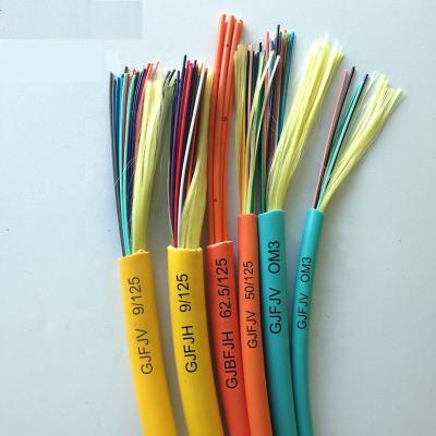 China Telecom Factory Supply Multi Mode 50/125 62.5/125 Om3 Om4 6 12 Indoor 24 48 Core Fiber Optic Cable Gjfjv for sale