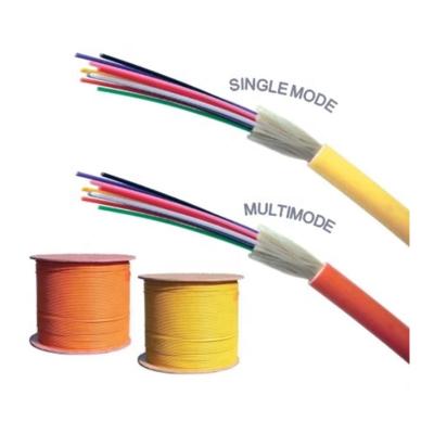 China Reasonable Price Indoor Telecommunication Lszh Gjfjv PVC Jacketed 8 12 24 Core Multi Mode 62.5/125 Fiber Optic Cable for sale