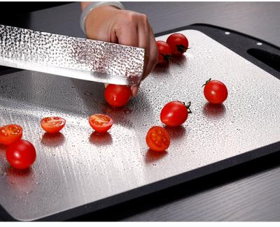 China Sustainable 316 Stainless Steel Premium Portable Butcher Block &chopping Board for sale