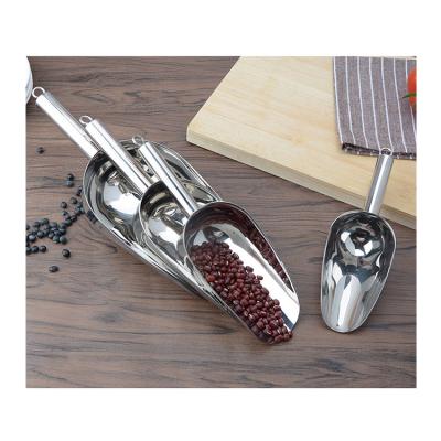 China Sustainable Promotional Stainless Steel Kitchen Gadgets Ice Scoop Bar Accessories Eco Friendly for sale