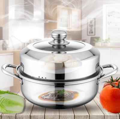 China Sustainable Multifunctional Cooking Pot Stainless Steel Casserole Food Steamer Hot Pot for sale