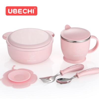 China Sustainable 2021 Premium Baby Serving Cup And Bowl Set With Cutlery Provide Maximum&amazing Dining Experience for sale