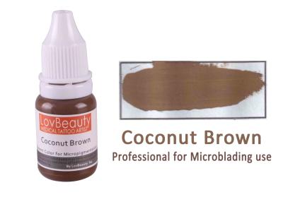 Cina Microblading di sguardo naturale pigmenta il tono sommesso caldo di Brown della noce di cocco in vendita