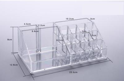 China No tóxico moderno del organizador cosmético de acrílico transparente para la exhibición de la botella en venta