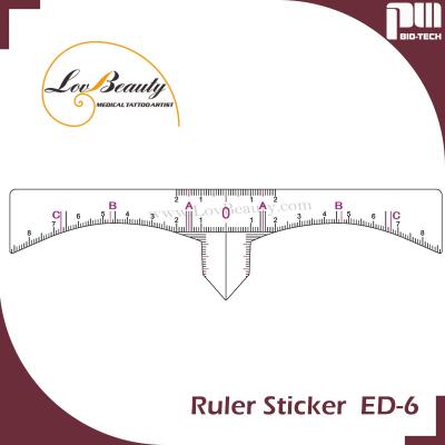 Cina Autoadesivo permanente accurato del righello di misura del sopracciglio degli strumenti di modellatura del sopracciglio di trucco in vendita