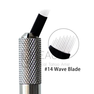 China Customization Wave Shading Blade CE Standard Microblading Blades Needles For Permanent Make Up With Your Own for sale