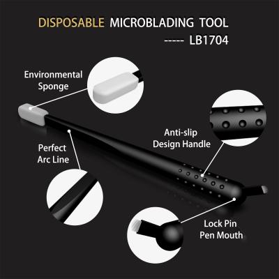 China Disposable Make Up Eyebrow Permanent Tattoo Pen Microblading EO Gas Sterilized for sale