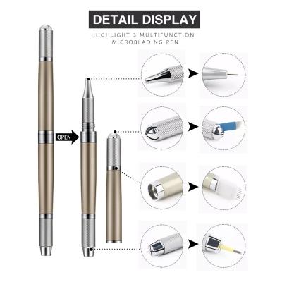 China Manual Microblading Tools , Microblading Crystal Hair Stroke Eyebrow Tattoo Pen for sale