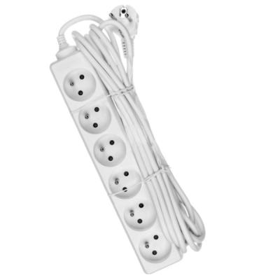 China Commercial Extension Cords German Type Extension Leads Power Strip Extension Board Extension Socket 5way Power With Multi Outlets for sale