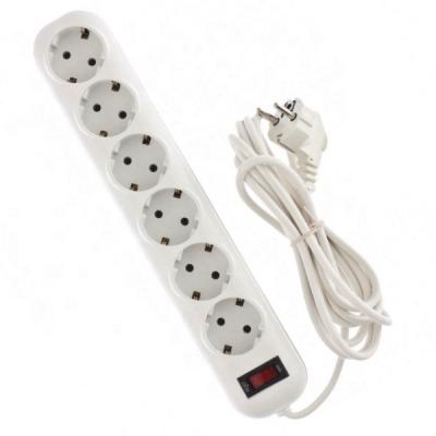 China Commercial 3way With Ground German Switch Type Extension Leads Power Strip Extension Board Extension Socket 5way Power With Multi Outlets for sale