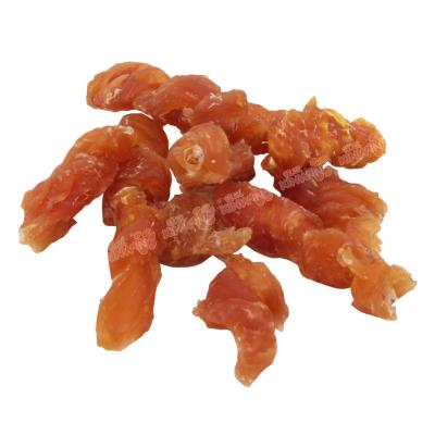 China Viable ODM Wholesale Natural High Protein Beef Twist Slice Steak Dog Treats Snacks Dog Food for sale