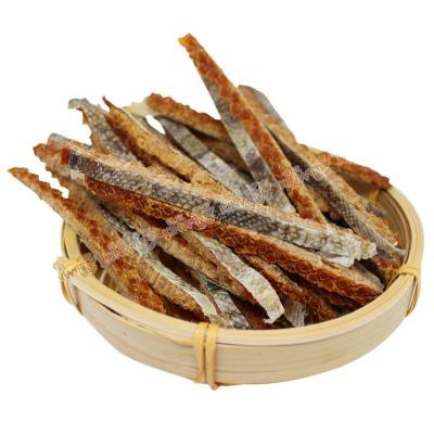 China Sustainable Cat Snacks Freeze Dried Fish Skin Cut Strips 100g Cat Treats ODM Pet Food Dog Snacks for sale