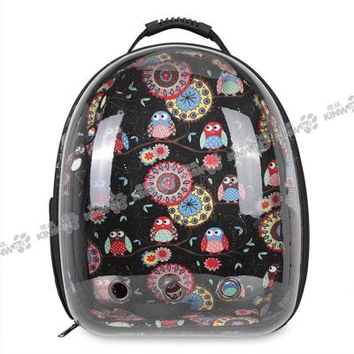 China Breathable Panoramic Transparent Outdoor Portable Cat Backpack Space Capsule Pet Bag Cat Backpack Bag for sale