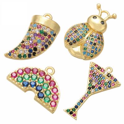 China Wholesale Environmentally Friendly 2022 Women Crystal Vintage Jewelry Charms For Fashionable Micro Necklace for sale