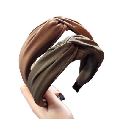 China Environmentally Friendly Wholesale Korean Stylish Hair Accessories Simple Fancy Hairband Headband for sale