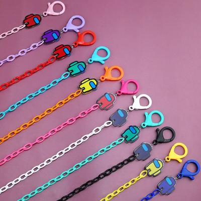 China Kids Environmentally Friendly Adults Anti-lost Pearl Face Msks And Glass Holder Chain Necklace Strap Lanyard for sale