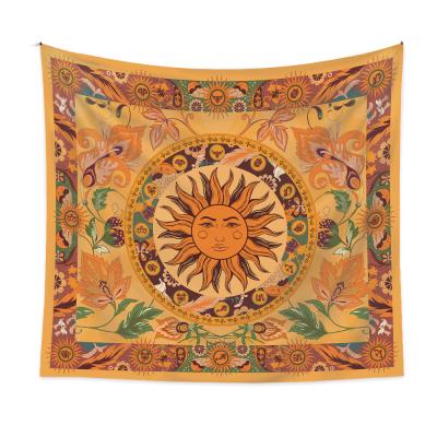 China Bedside Traditional Psychedelic Cloth Backdrop Tarot Tapestry Cloth Hanging Border Tapestry for sale