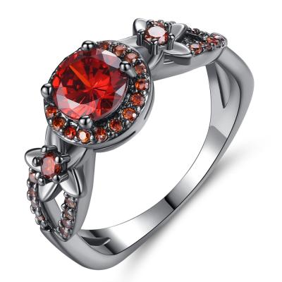 China 2021 Exquisite Stylish Mysterious Colorful Vintage Zircon Bezel Insert Rings for sale