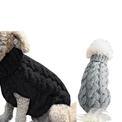 China Wholesale Multi-Colors Warm Sustainable Soft Winter Manufacturer Cashmere Luxury Knitted Pet Knit Dog Sweater Clothes For Puppy for sale