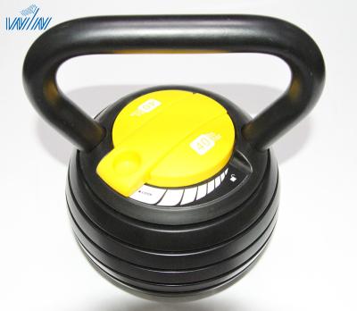 China 2021 New 20LB 40LB Custom Logo Adjustable Cast Logo Fitness Training Home Smart Kettlebell Universal W1n Professional for sale