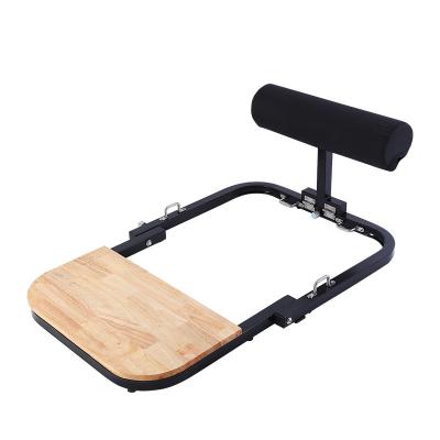 China Universal Frame Hip Squats Up Deep Push Trainer Gym Equipment Fitness Bench With Heavy Duty Bands Foldable Hip Push Up Bench for sale