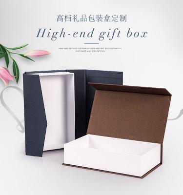 China New Design White Blank Electronic Products Recyclable Custom Printed Magnetic Gift Packaging Flap Cover Cardboard Box for sale