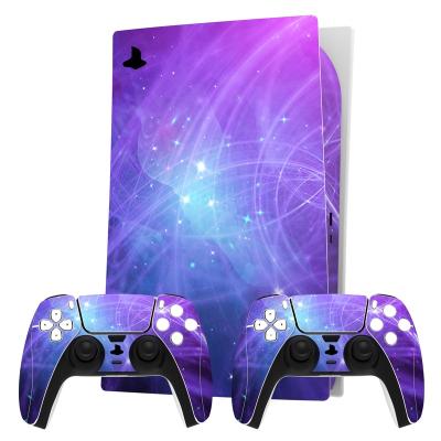 China Precise Protective Cover Vinyl Decal Wrap Vinyl Cover Decal Sticker Peels For Playstation 5 PS5 Console Skin + 2 Controller Stickers for sale