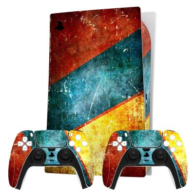 China Custom PS5 Accessories Protective Vinyl Cover Decal Wrap Vinyl Decal Skin Sticker For PlayStation 5 Console and Controller Housing Shell Case Cover for sale