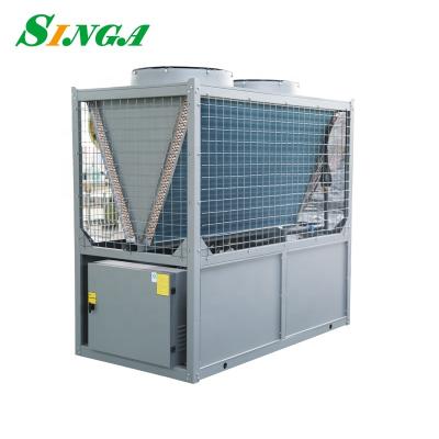 China Industrial Cooling Solutions Air Cooled Water Chiller Modular Air Source Heat Pump For Hotel Shopping Mall for sale