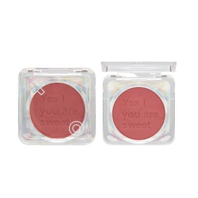 China Waterproof vitality girl monochrome blush tea orange fine milk peach instant matte natural nude makeup for sale