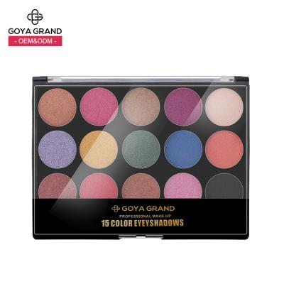 China Matte Makeup Earth Color Beauty Eyeshadow Pearl Eyeshadow Palette 15 Waterproof Colors for sale