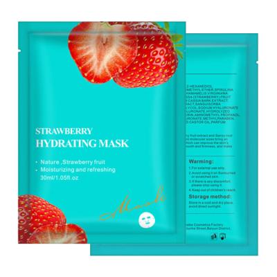 China Whitening Strawberry High Quality Deep Moisturizing Fruit Sheet Face Mask Care Facial Masks for sale