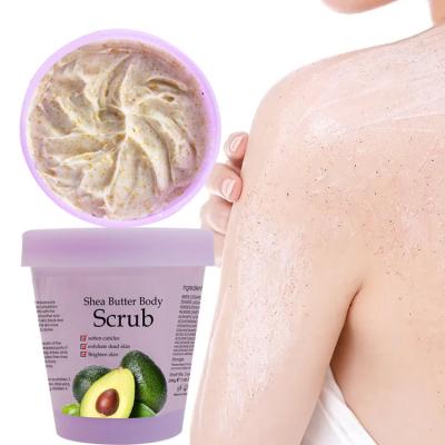 China Exfoliator Goya Grand Wholesale Custom Logo Whitening Shea Butter Organic Body Scrub for sale