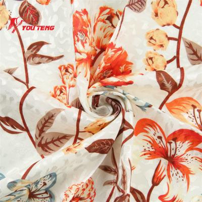 China Viable Wholesale Digital Printing Viscous Rayon Fabric Twill Woven Fabric Manufacturer For Dress for sale