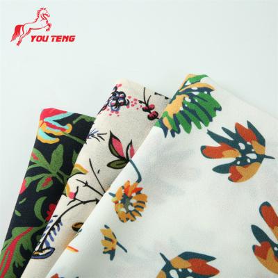 China 100% Viscose Satin Polyester Fabric Organic Custom Elastane Spandex Rayon Fabric For Clothing Women for sale