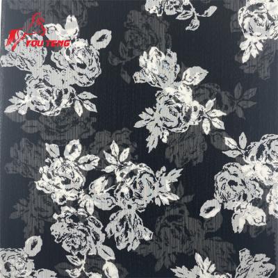 China Custom Microfiber Tear-Resistant Pleated Printed Floral Dyed 100% Polyester Pongee Fabric for sale