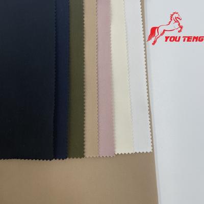 China Waterproof 40S 230GSM Cotton And Polyester Fabric Satin For Overalls T400 Fabric Satin Twill Lining Fabric For Outwear for sale