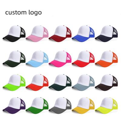 China Wholesale Customized Printing Peaked LOGO Casual Sun Hat Mesh Cap for sale