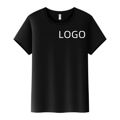 China New cotton short sleeved T-shirt custom round sleeve advertising clothes printing logo for sale