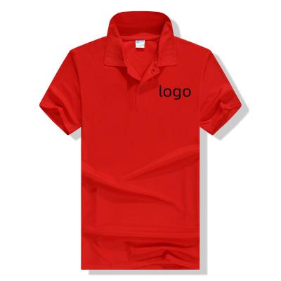 China Short Sleeve Lapel Mercerized Custom Cultural Cotton Shirt Workwear T-shirt Printing Blank LOGO for sale